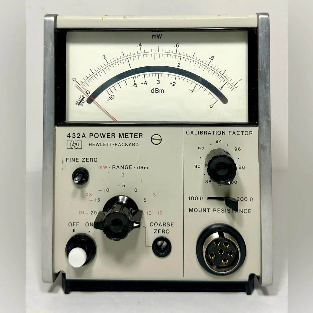 Hewlett-Packard 432A RF Peak Power Analog Meter